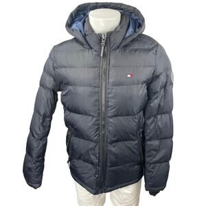 Tommy Hilfiger Men's Full Zip Hooded Hoodie Performance Puffer Coat Jacket Sz S